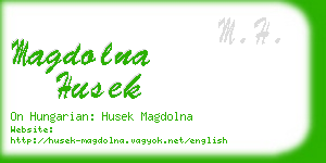 magdolna husek business card